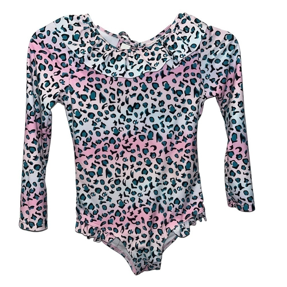 One piece rash guard swimsuit kids
